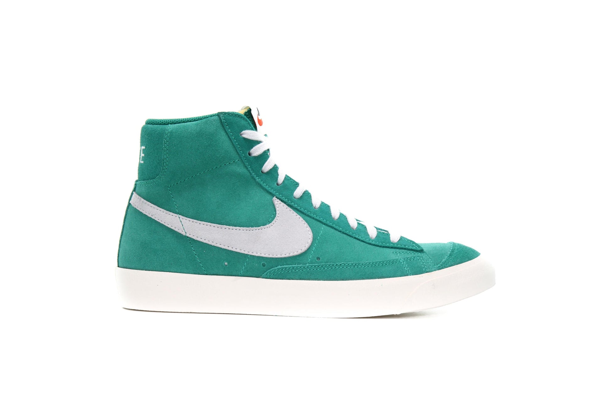 Exclusive Nike BLAZER MID '77 SUEDE "Neptune Green" — 3.5 — Front View