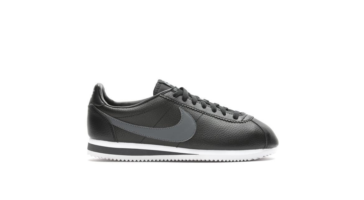 Exclusive Nike Classic Cortez Leather "Black" — 3.5 — Front View