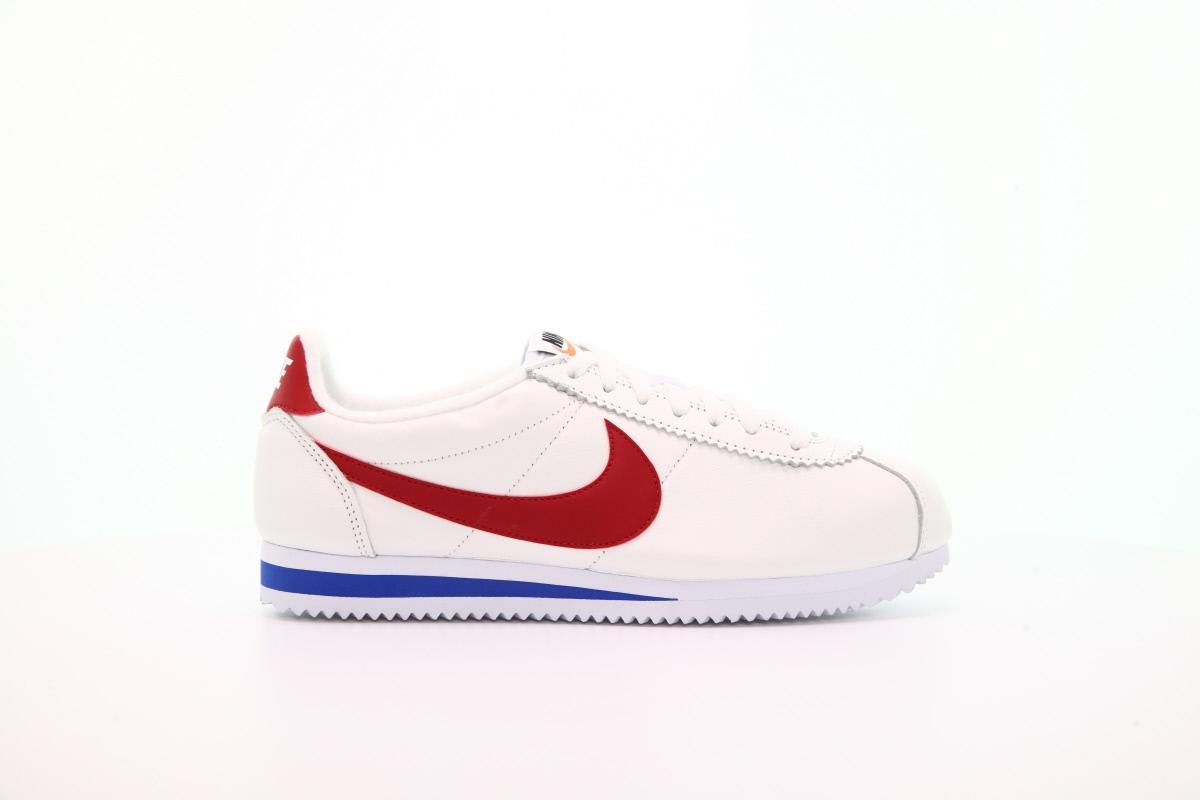 Exclusive Nike Classic Cortez Leather "White & Red" — 3.5 — Front View