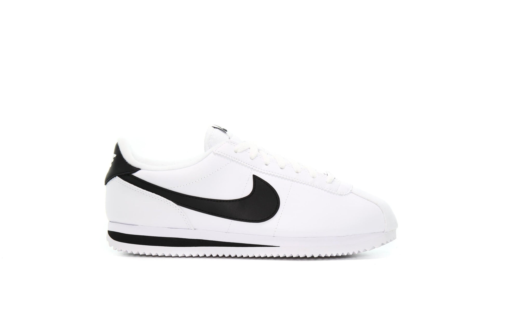 Exclusive Nike CORTEZ BASIC LEATHER "WHITE" — 3.5 — Front View
