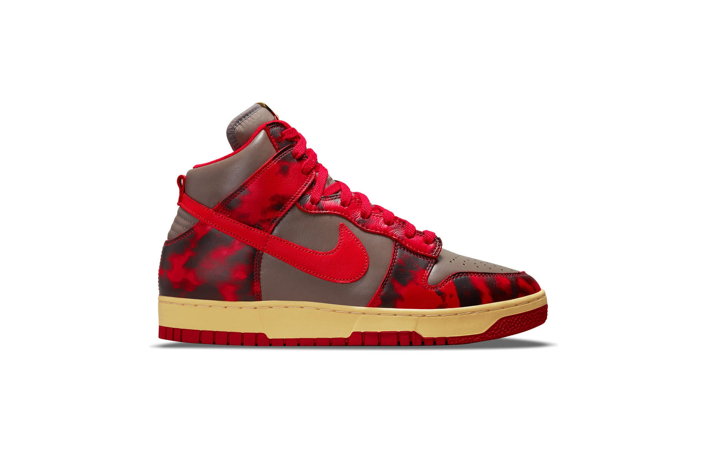 Exclusive Nike DUNK HIGH 1985 SP "RED ACID WASH" — 3.5 — Front View