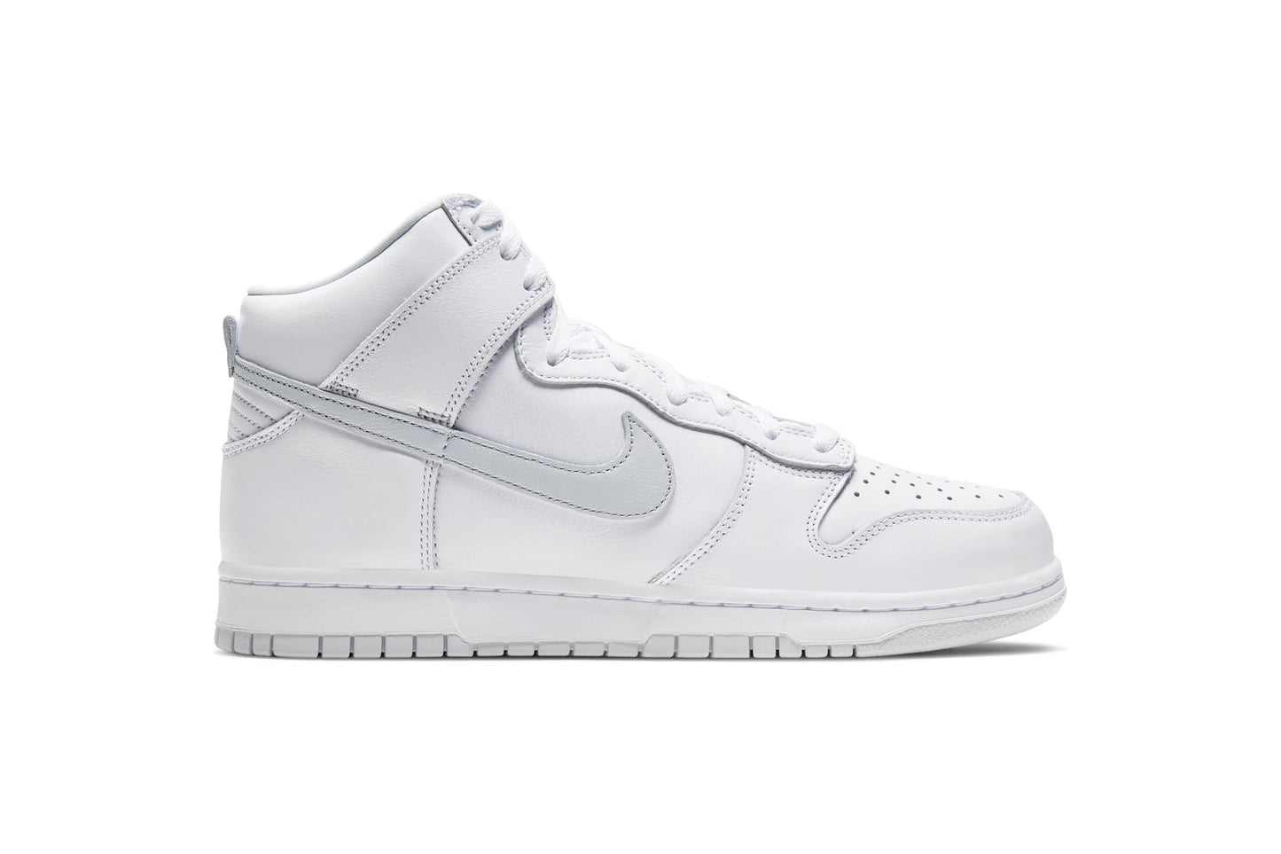 Exclusive Nike DUNK HIGH SP "PURE PLATINUM" — 3.5 — Front View