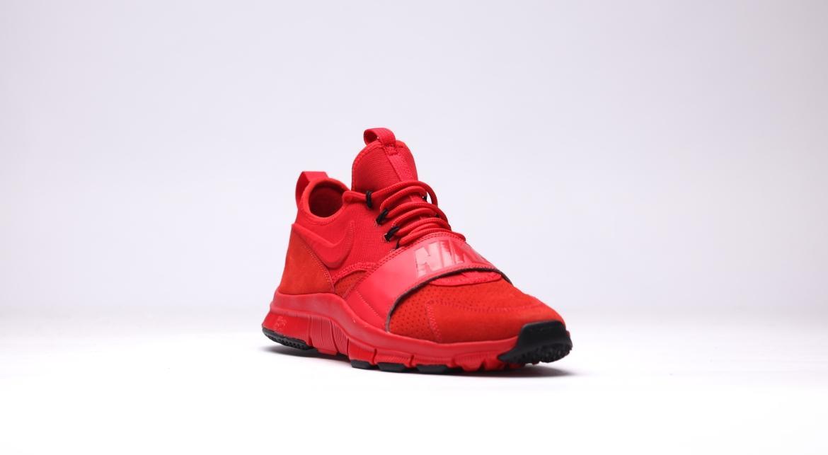 Exclusive Nike Free Ace Leather "All Red" — 3.5 — Front View