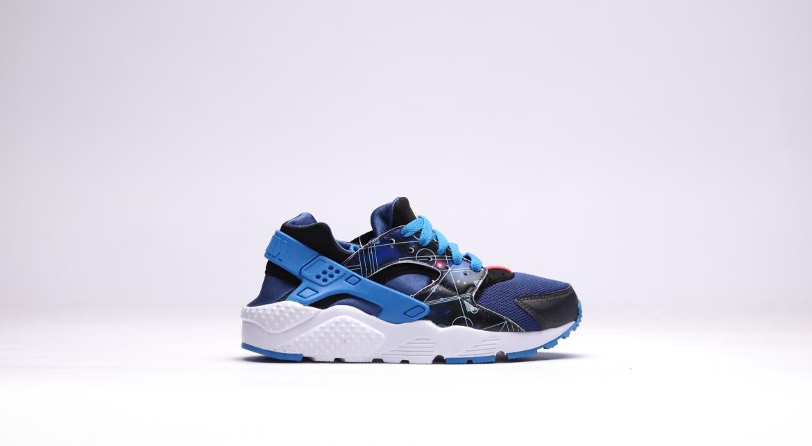 Exclusive Nike Huarache Run Print (gs) "Light Blue" — 3.5Y — Front View