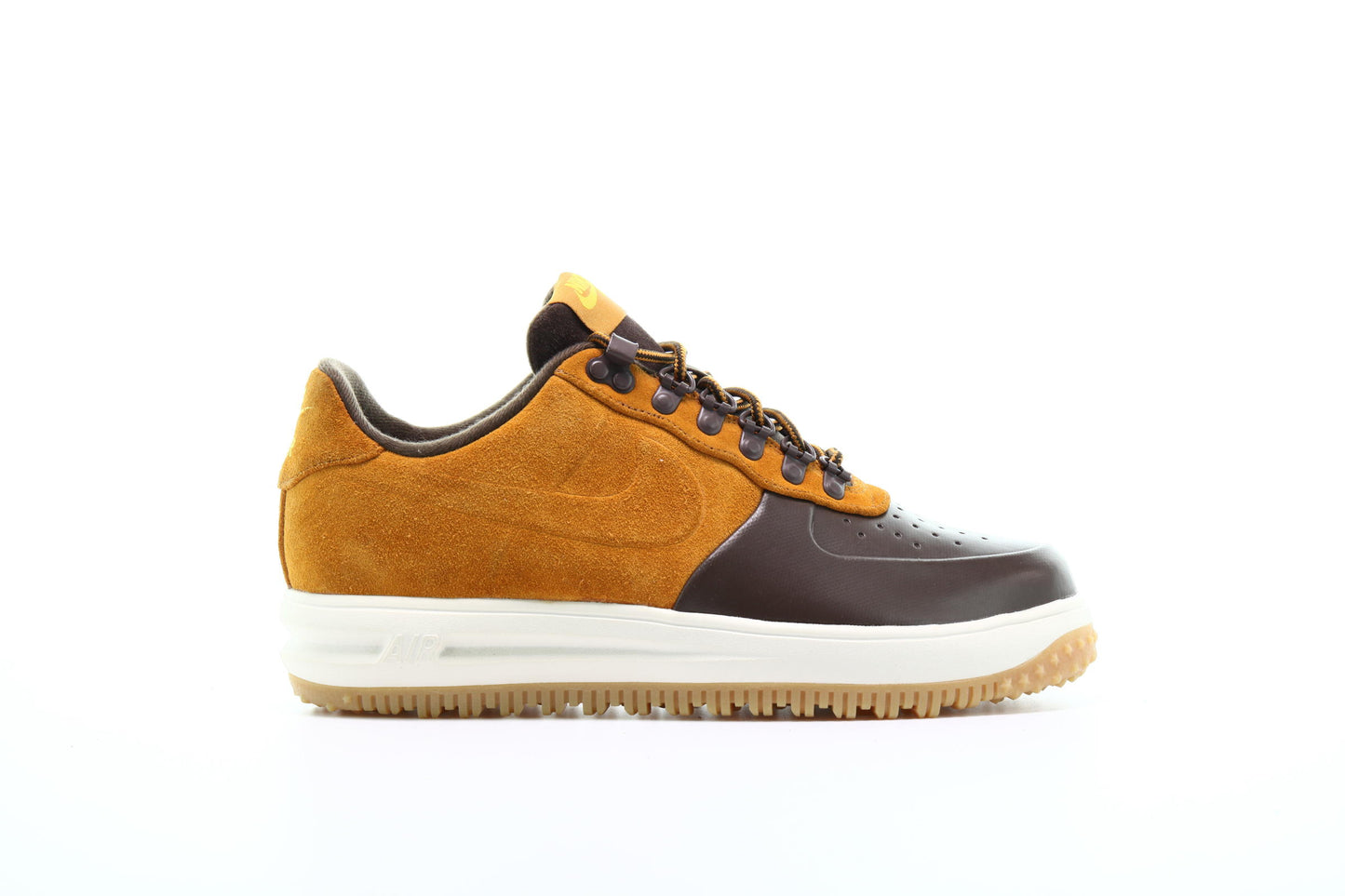Exclusive Nike Lunar Force 1 Duckboot Low "Baroque Brown" — 3.5 — Front View