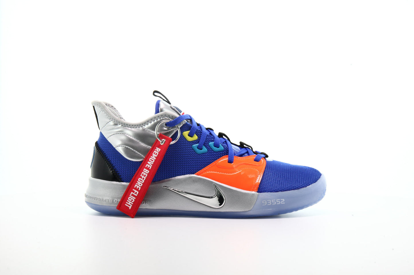 Exclusive Nike PG 3 NASA FINALE "Racer Blue" — 3.5 — Front View