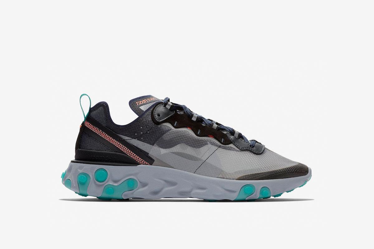Exclusive Nike React Element 87 "Neptune Green" — 3.5 — Front View
