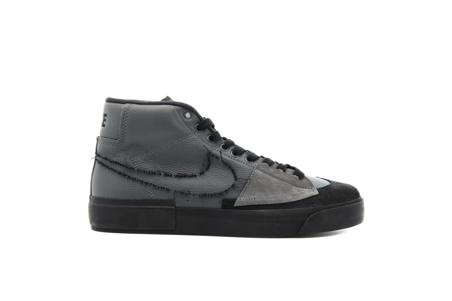 Exclusive Nike SB ZOOM BLAZER MID EDGE L "IRON GREY" — 3.5 — Front View