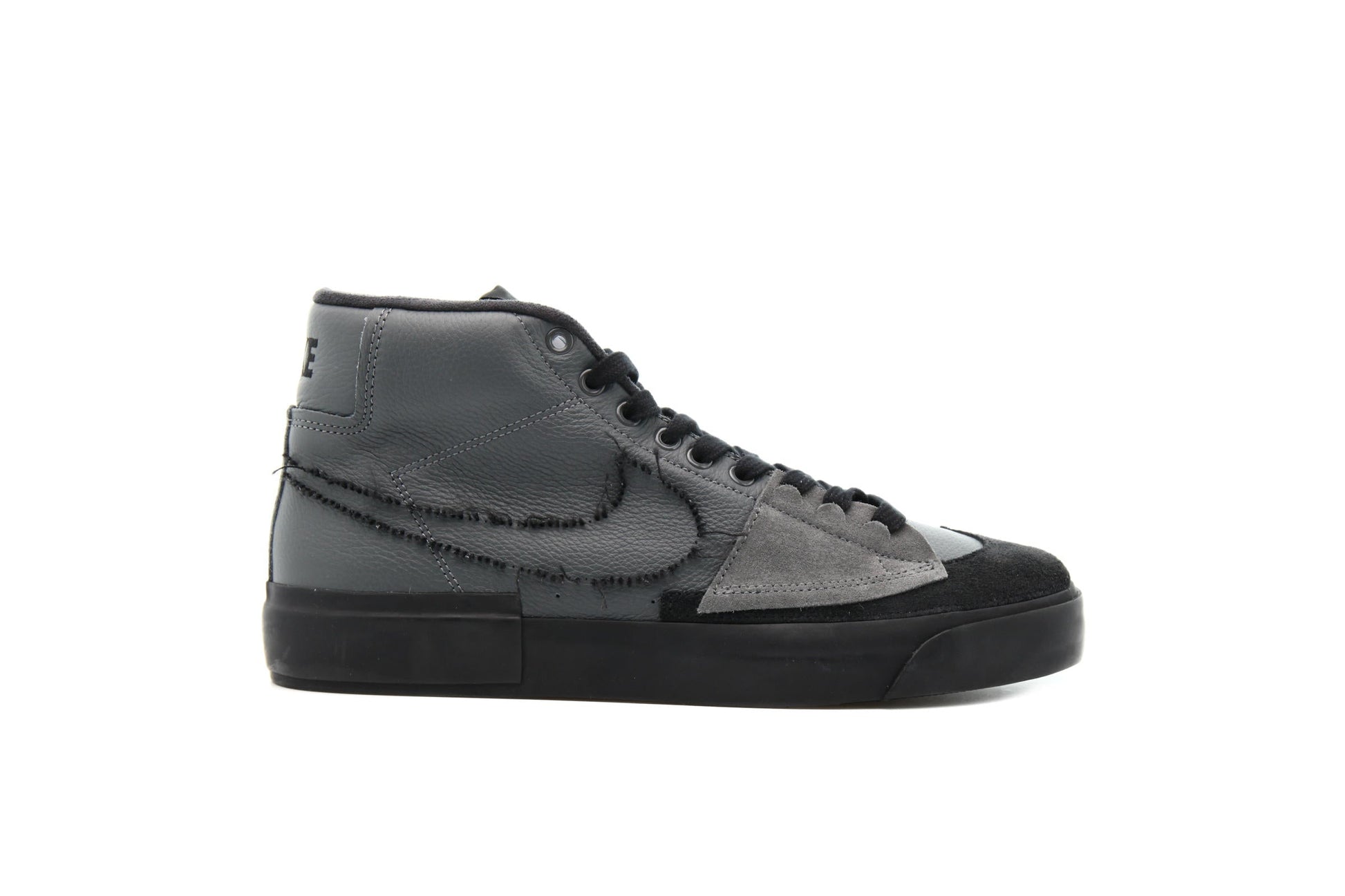 Exclusive Nike SB ZOOM BLAZER MID EDGE L "IRON GREY" — 3.5 — Front View