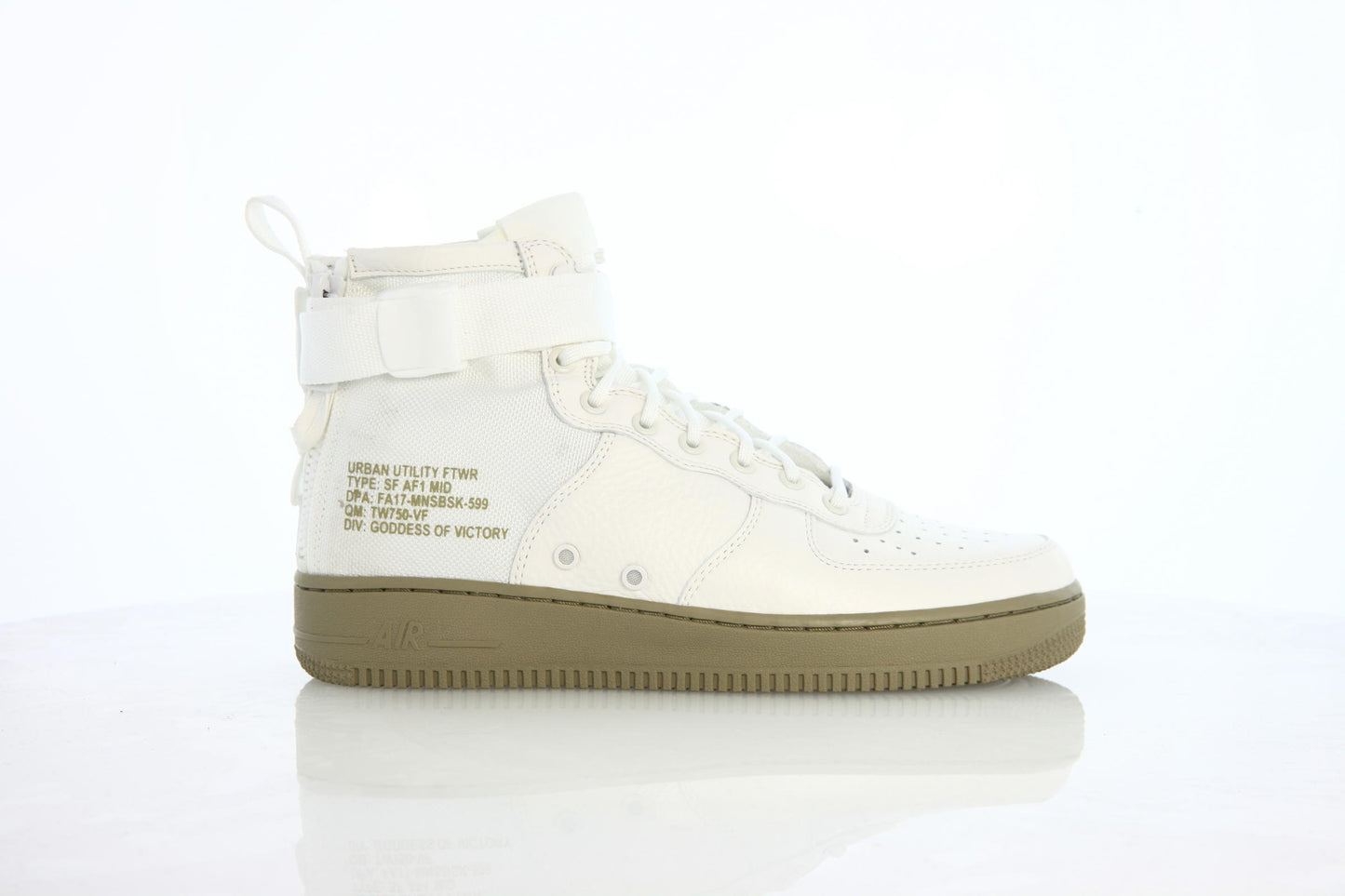 Exclusive Nike Sf Air Force 1 Mid "Ivory" — 3.5 — Front View