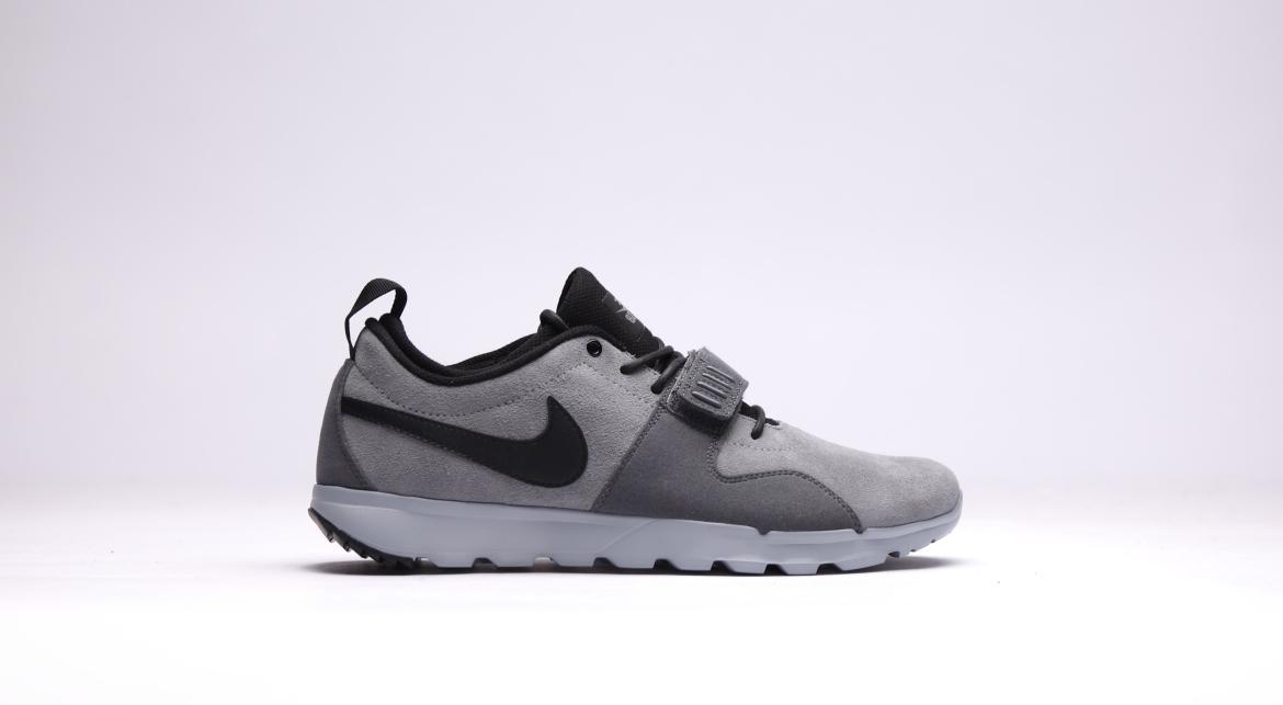 Exclusive Nike Trainerendor Leather "Cool Grey" — 3.5 — Front View