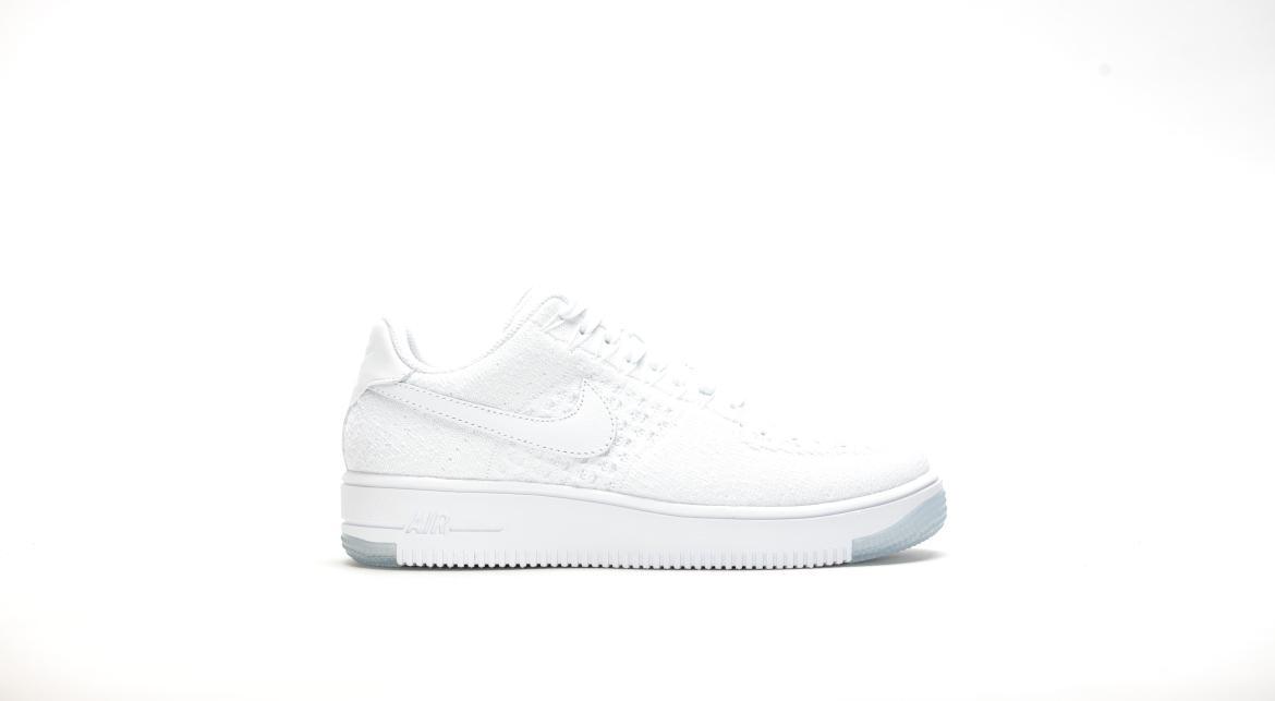 Exclusive Nike W Air Force 1 Flyknit Low "All White" — 5 — Front View