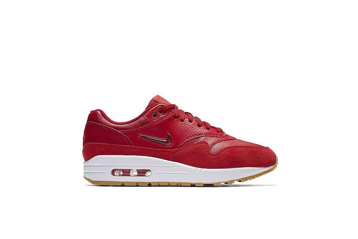 Exclusive Nike Wmns Air Max 1 Premium Sc "Gym Red" — 5 — Front View
