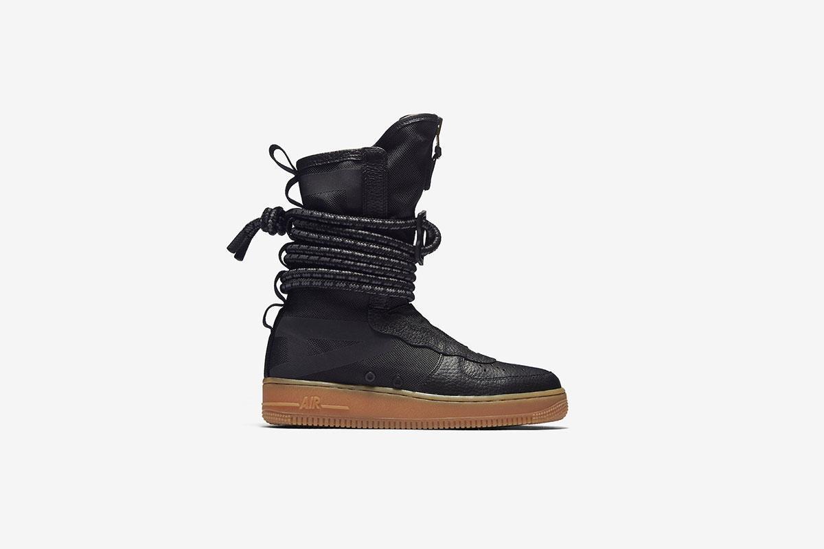 Exclusive Nike WMNS Sf Air Force 1 Hi "Black" — 5 — Front View