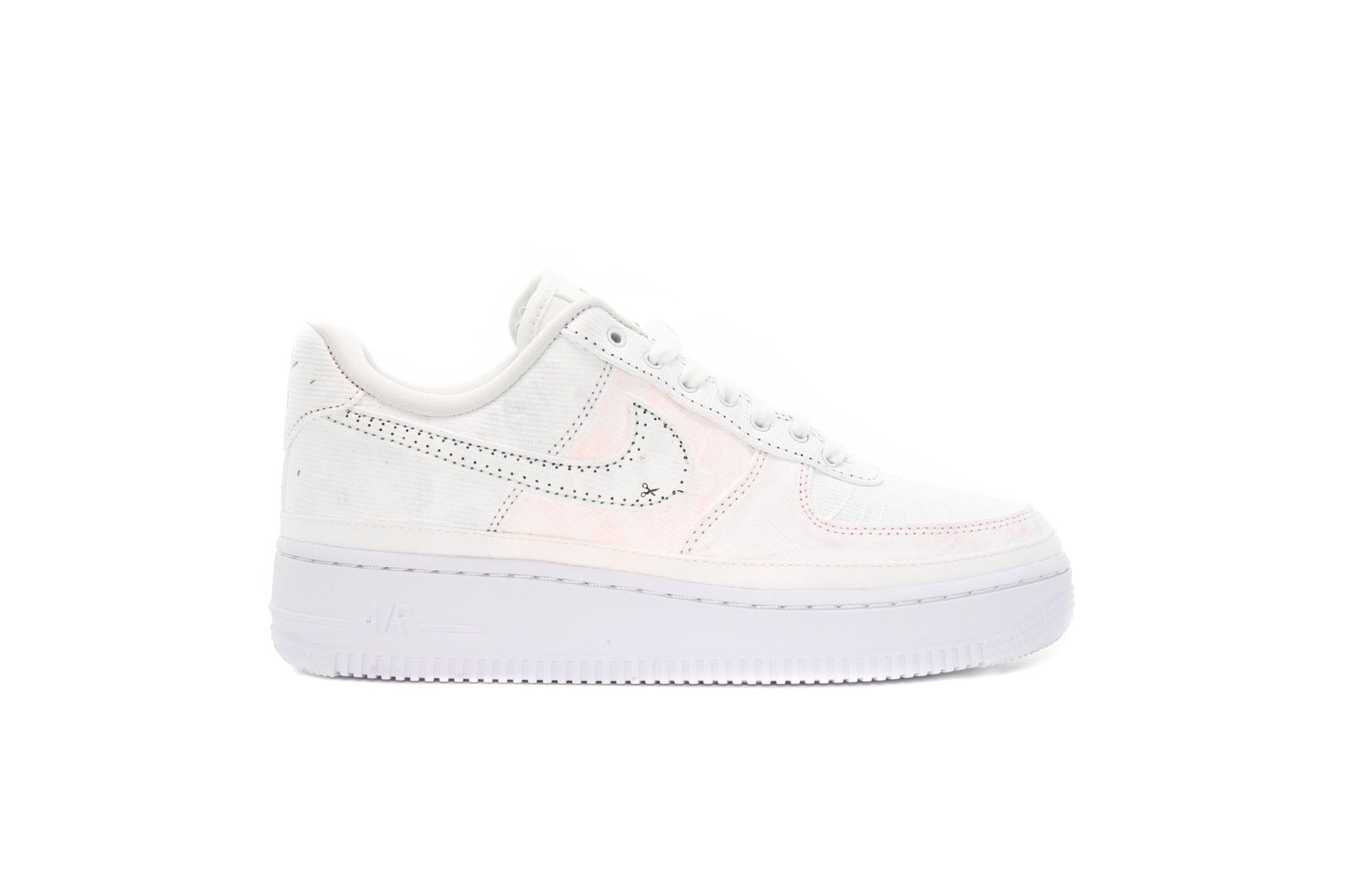 Exclusive Nike WMNS AIR FORCE 1 '07 LX TEARAWAY "BLACK SWOOSH" — 5 — Front View