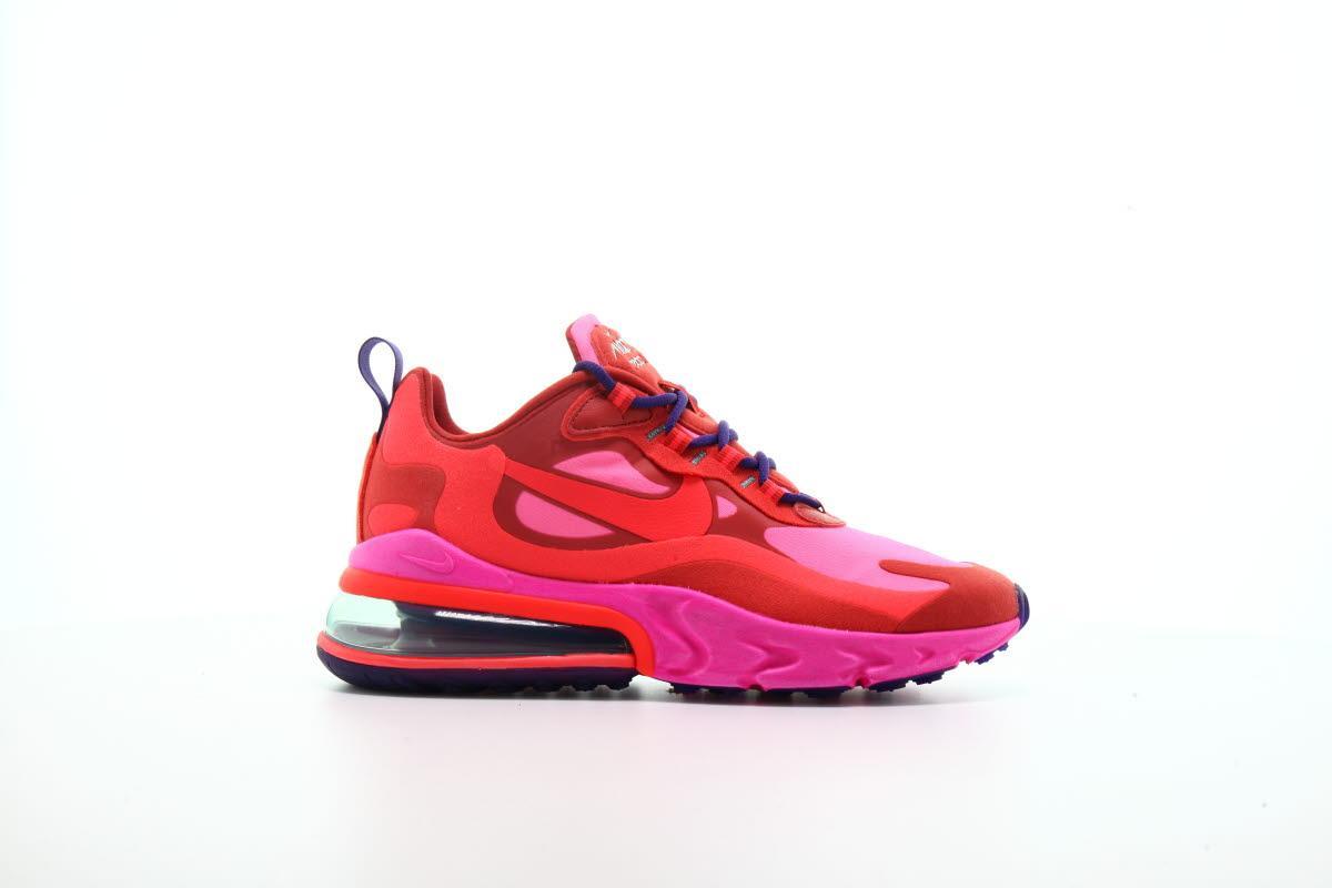 Exclusive Nike WMNS Air Max 270 React "Mystic Red" — 5 — Front View