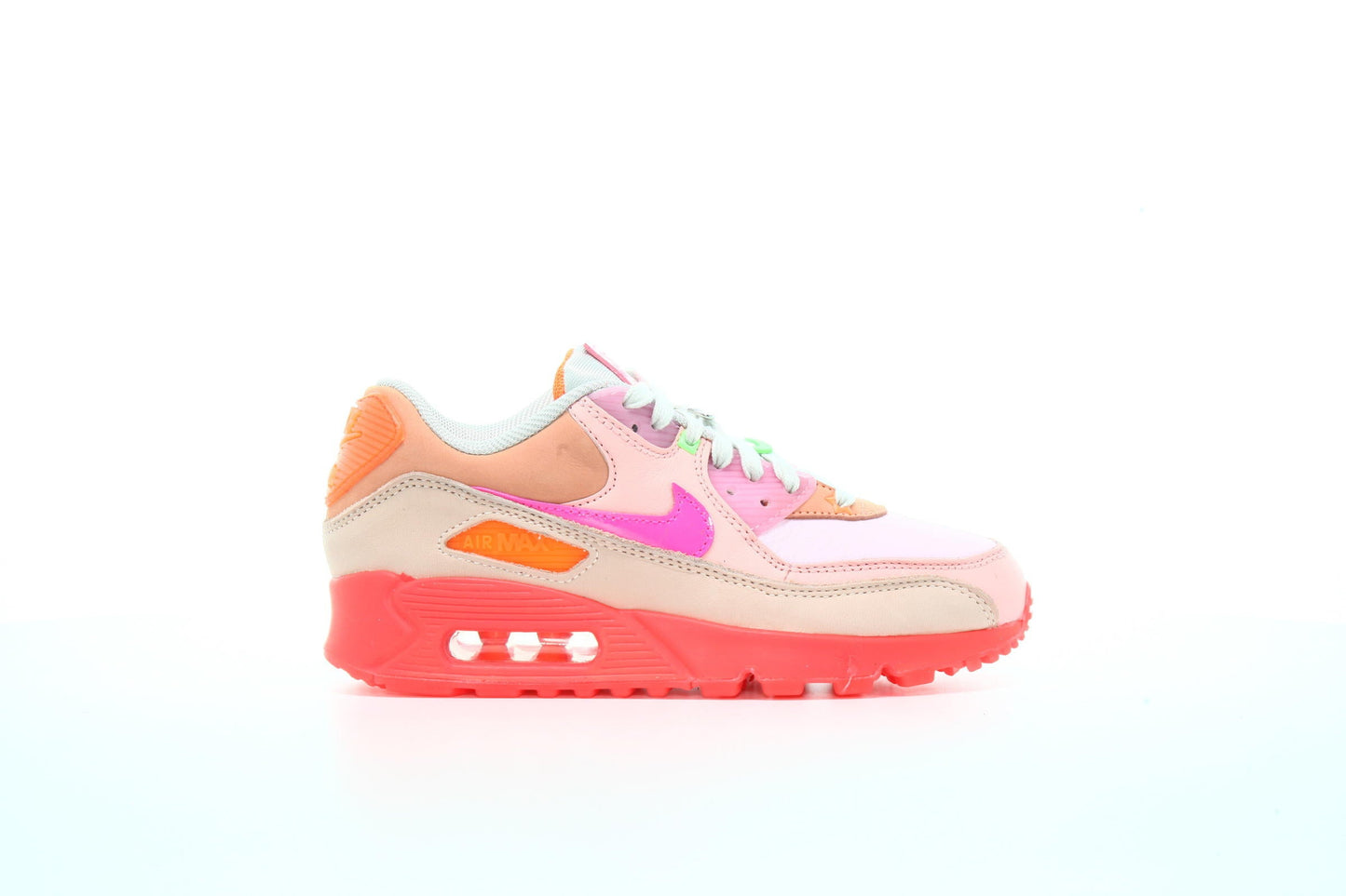 Exclusive Nike WMNS Air Max 90 "Bright Crimson" — 5 — Front View