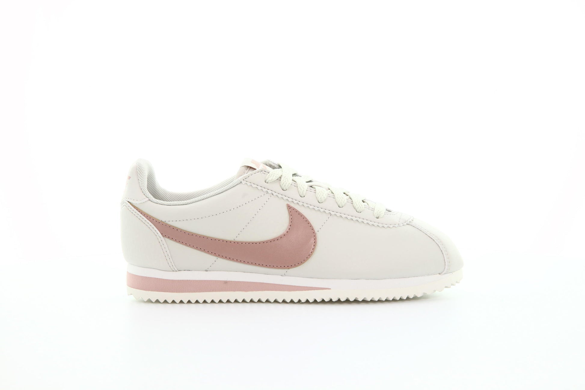 Exclusive Nike Wmns Classic Cortez Leather "Light Bone" — 5 — Front View