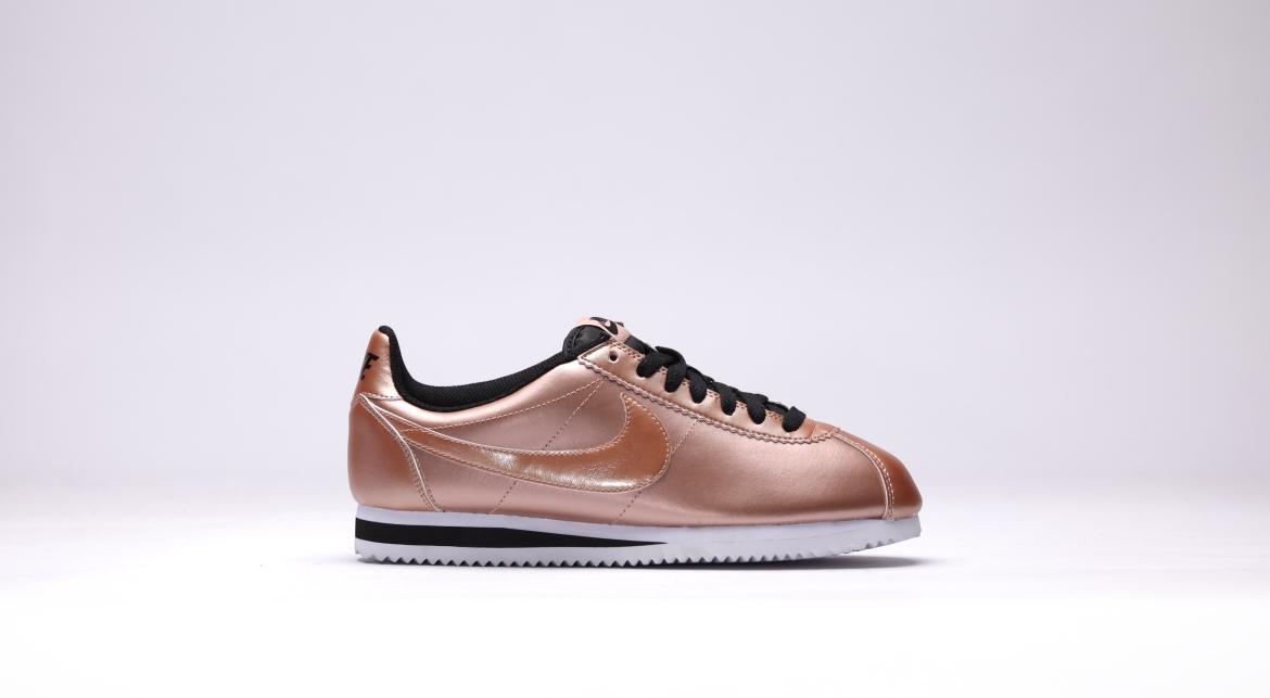 Exclusive Nike Wmns Classic Cortez Leather "Metallic Bronze" — 5 — Front View
