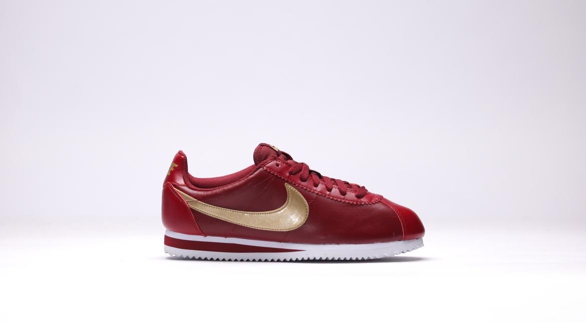 Exclusive Nike Wmns Classic Cortez Leather "Team Red" — 5 — Front View