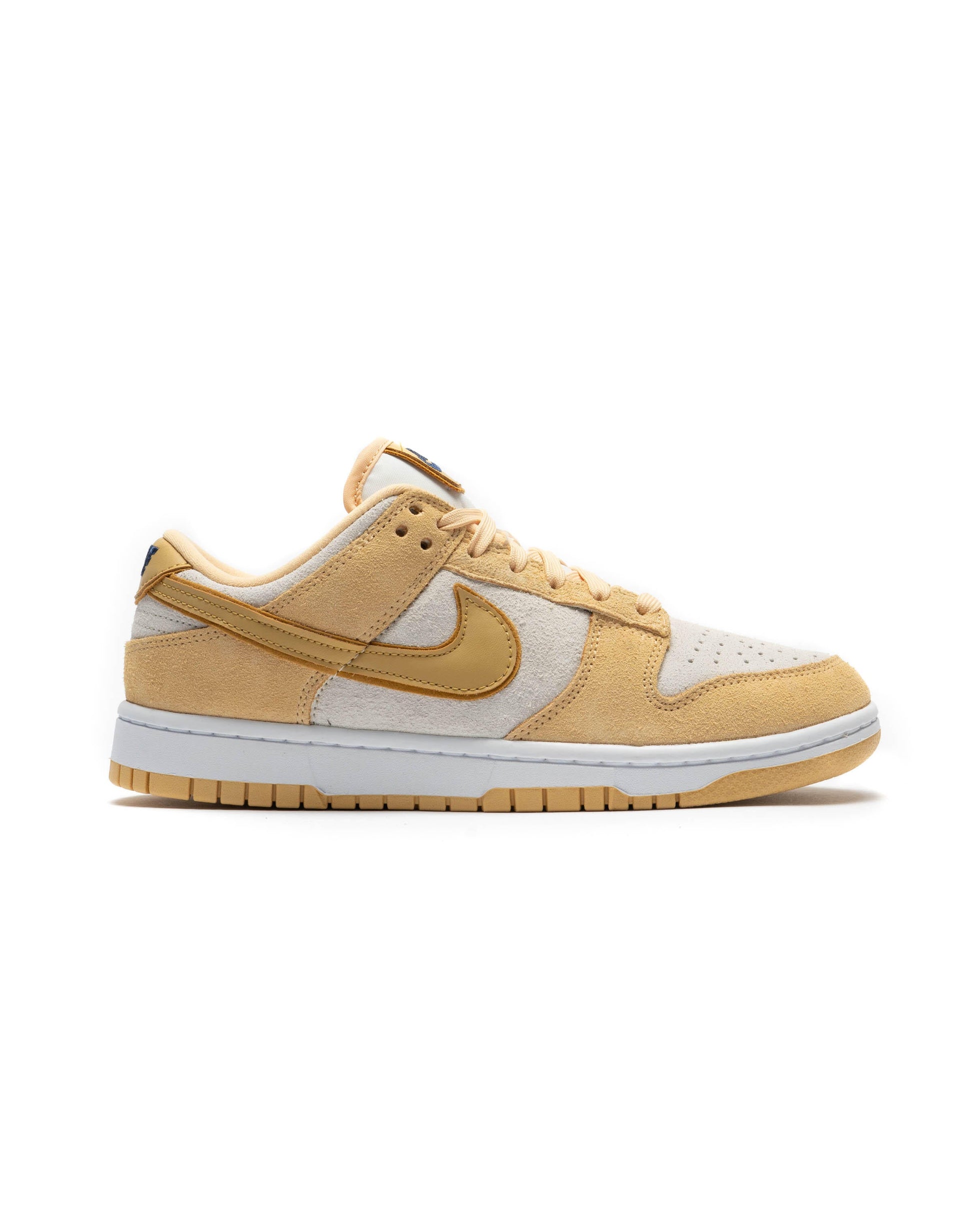 Exclusive Nike WMNS DUNK LOW LX 'Gold Suede' — 5 — Front View