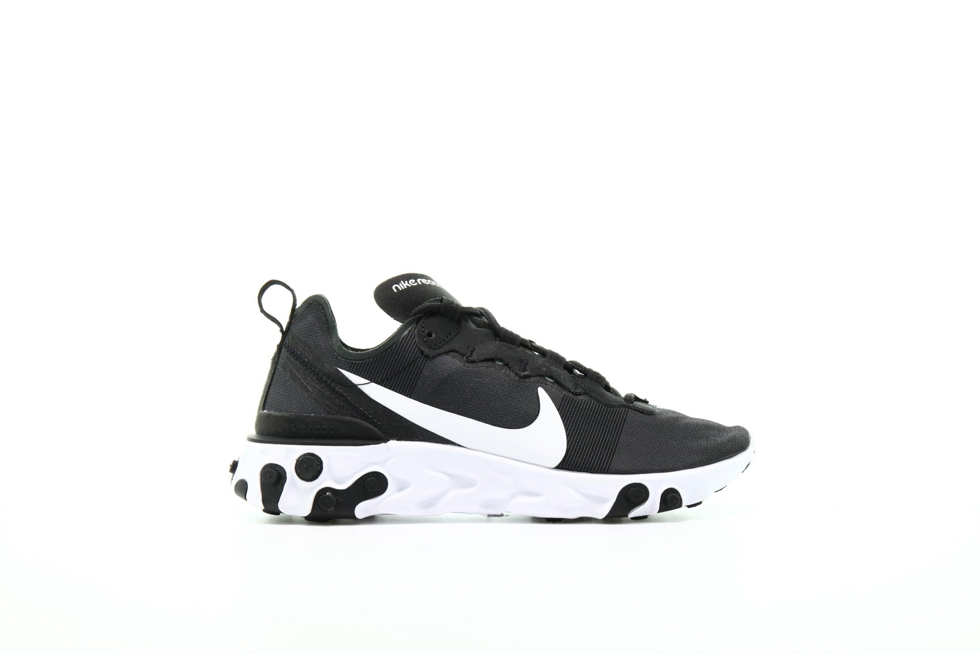 Exclusive Nike WMNS React Element 55 "Black And White" — 5 — Front View