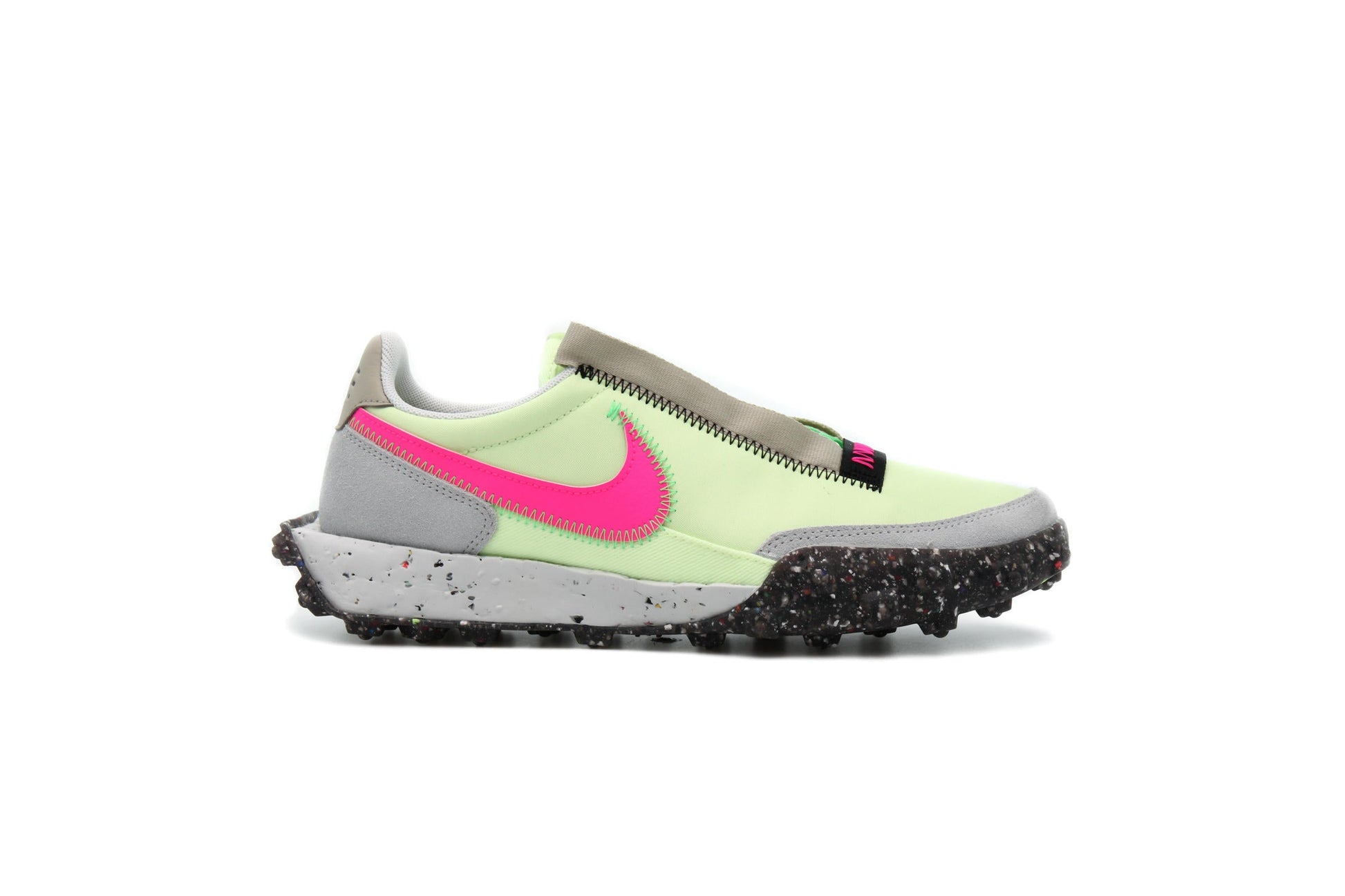 Exclusive Nike WMNS WAFFLE RACER CRATER "BARELY VOLT" — 5 — Front View