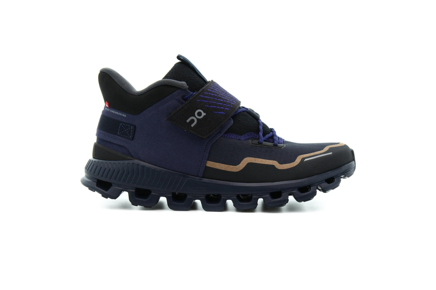 Exclusive ON Running CLOUD HI EDGE DEFY "Navy" — 7 — Front View