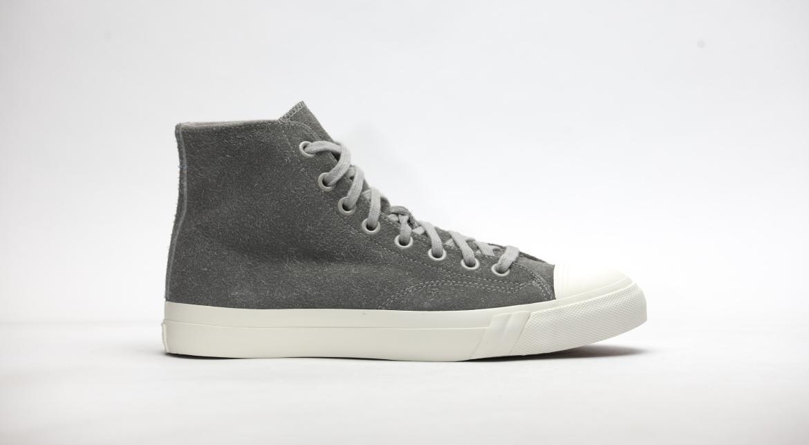 Exclusive Pro Keds Royal Hi Hairy Suede "Drizzle Grey" — 6 — Front View