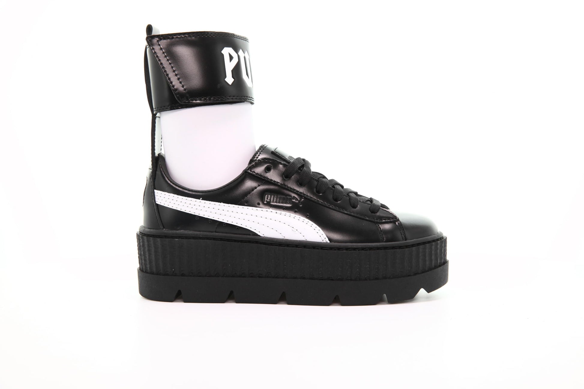 Exclusive Puma Ankle Strap Sneaker Wn's "Puma Black" — 4 — Front View