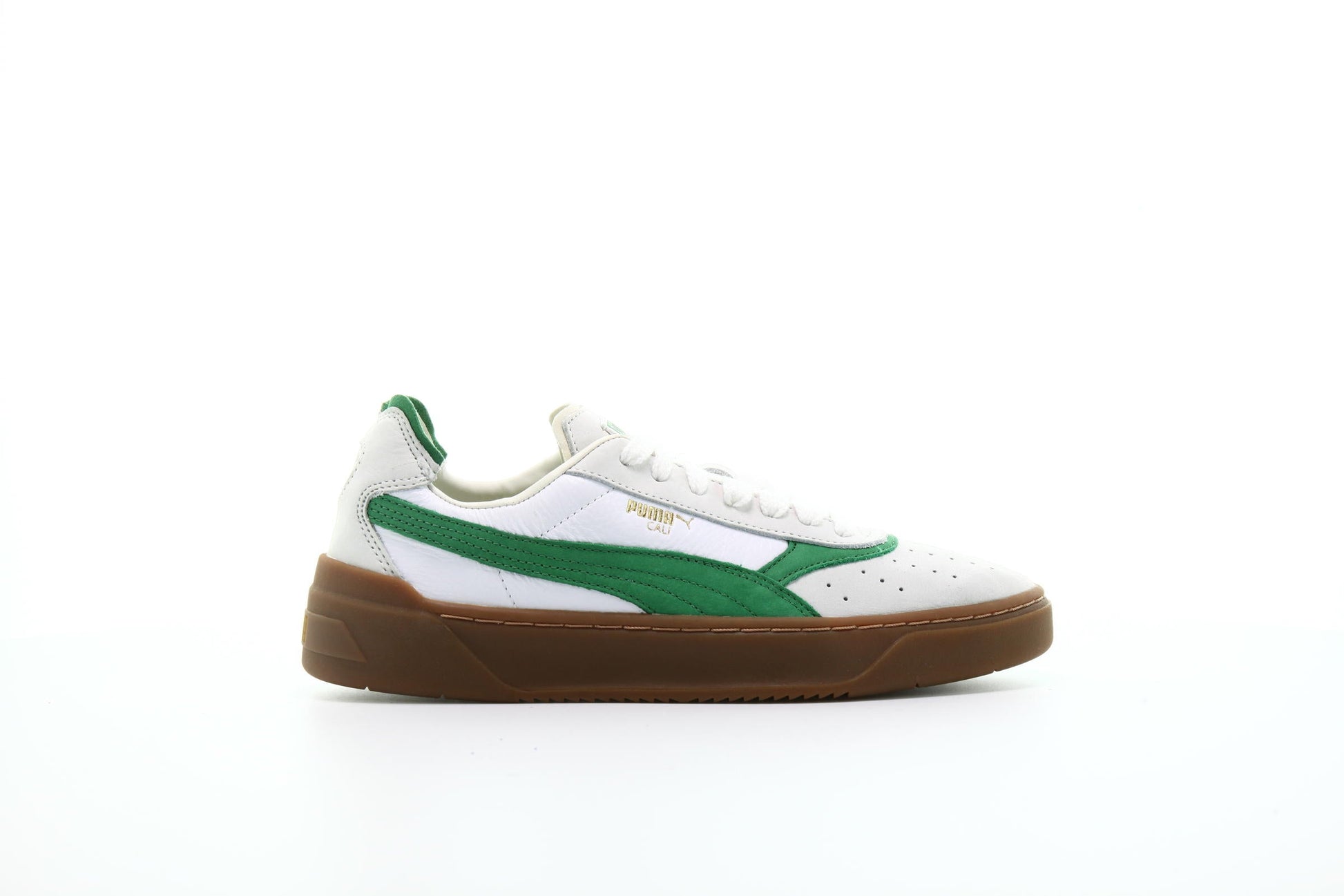 Exclusive Puma Cali-0 Vintage "Amazon Green Gum" — 4 — Front View
