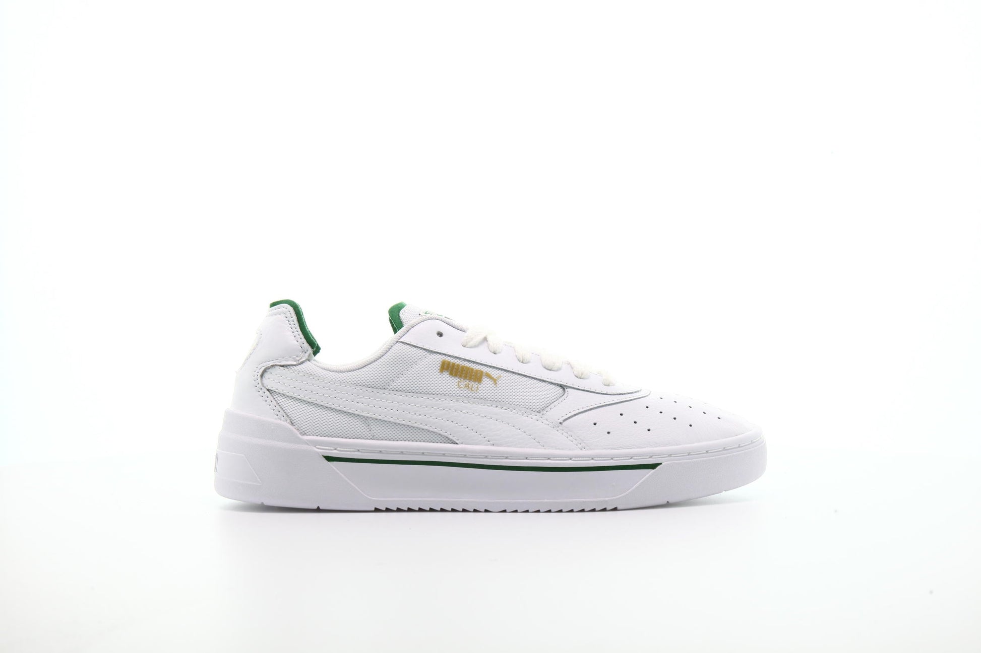 Exclusive Puma Cali-0 "White-Amazon Green" — 4 — Front View