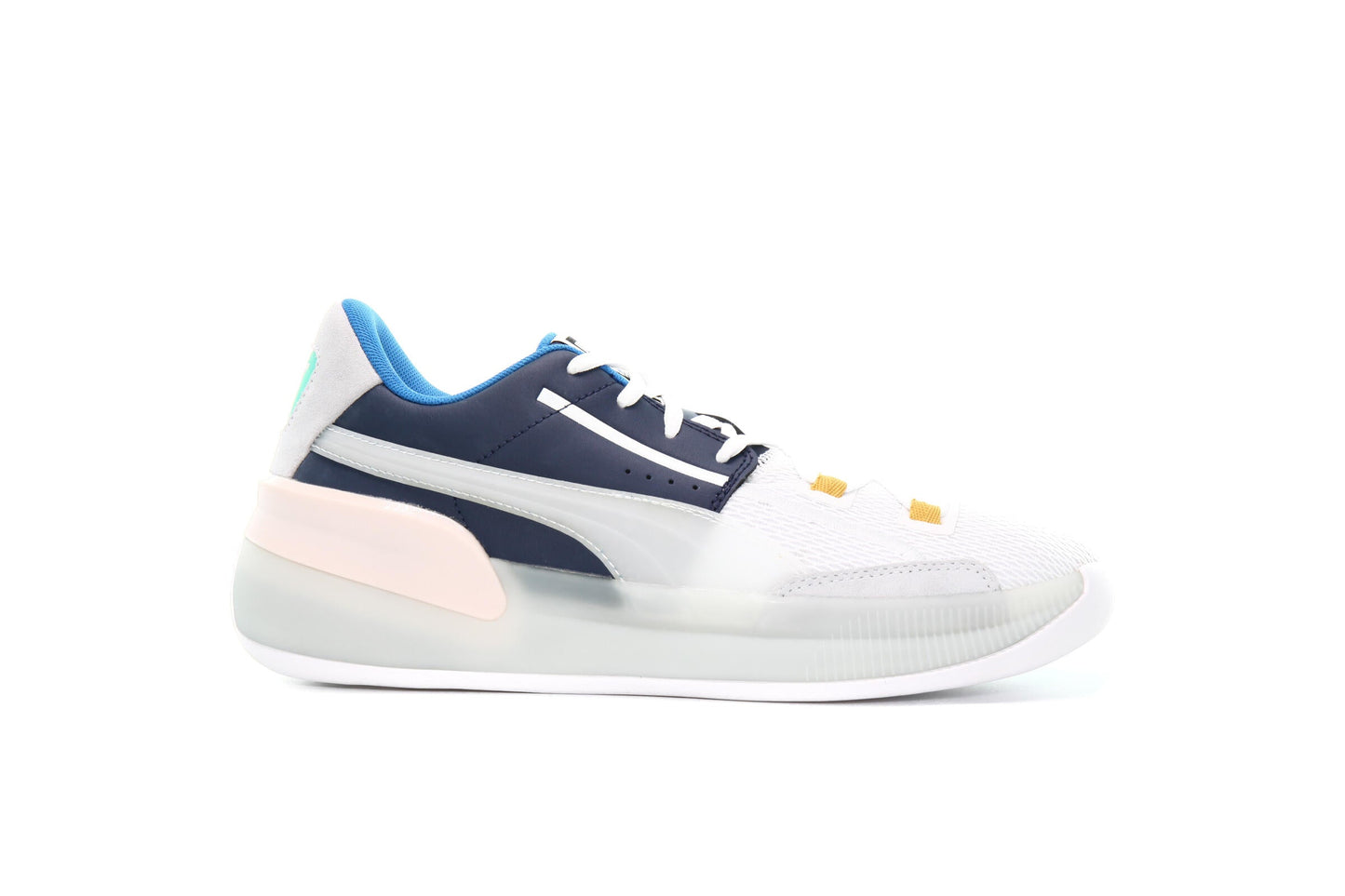 Exclusive Puma CLYDE HARDWOOD "PEACOAT" — 4.5 — Front View