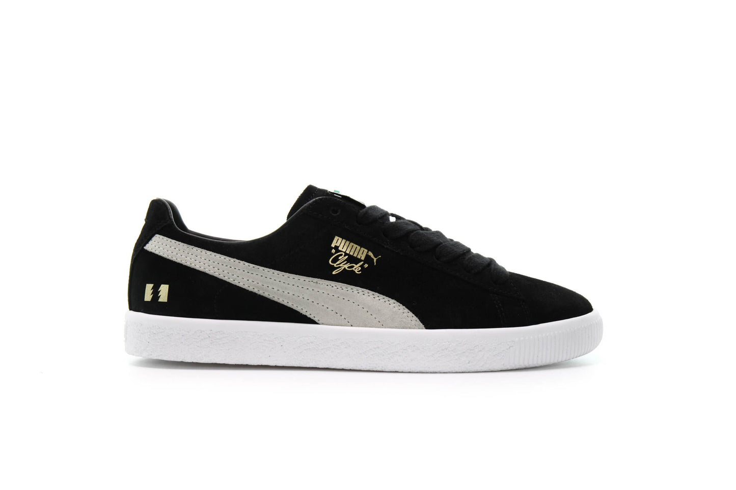Exclusive Puma x THE HUNDREDS CLYDE "BLACK" — 4.5 — Front View