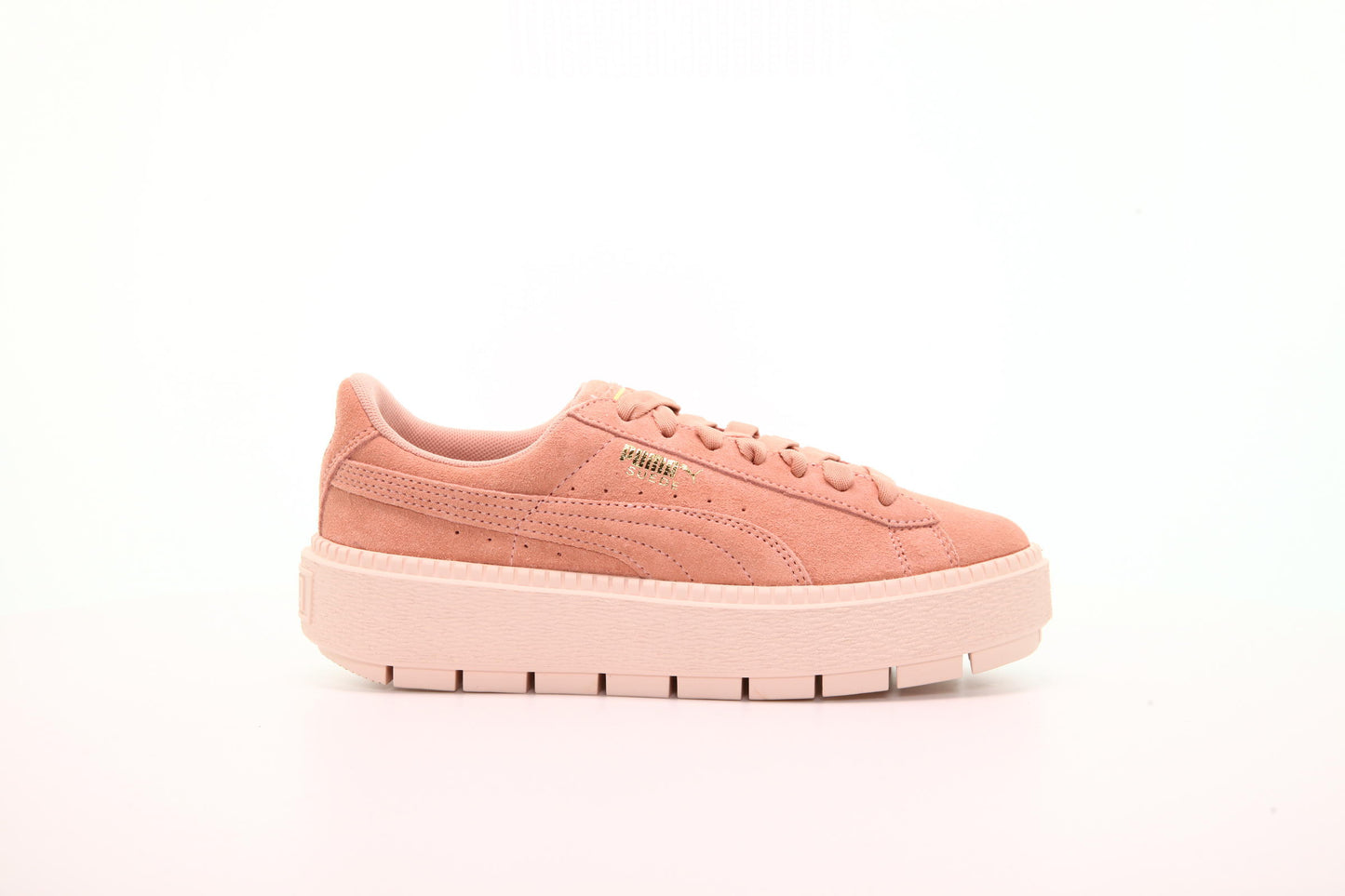 Exclusive Puma Platform Trace Womens "Peach Beige" — 4 — Front View