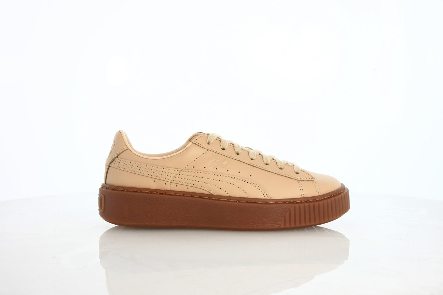 Exclusive Puma Platform Veg Tan Womens "Natural Vachetta" — 4 — Front View