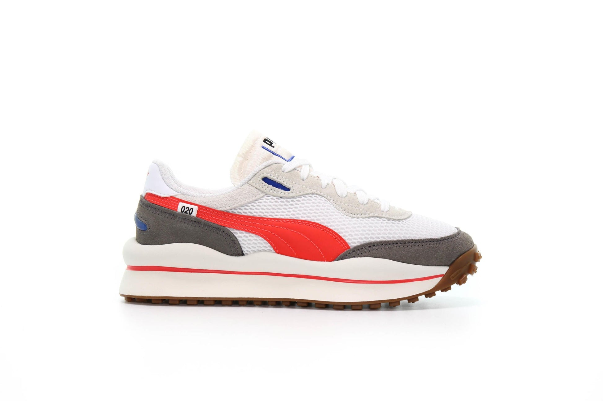 Exclusive Puma RIDER 020 STREAM ON "WHITE" — 4.5 — Front View