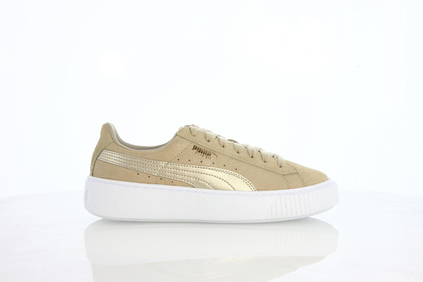 Exclusive Puma Suede Platform Safari Womens "Safari" — 4 — Front View