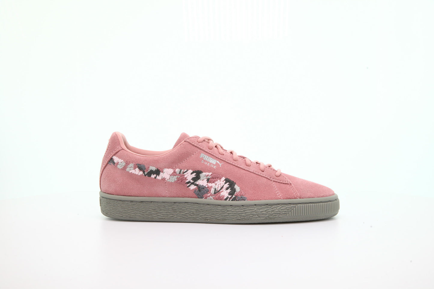 Exclusive Puma Suede Sunfade Stitch Womens "Peach Beige" — 4 — Front View