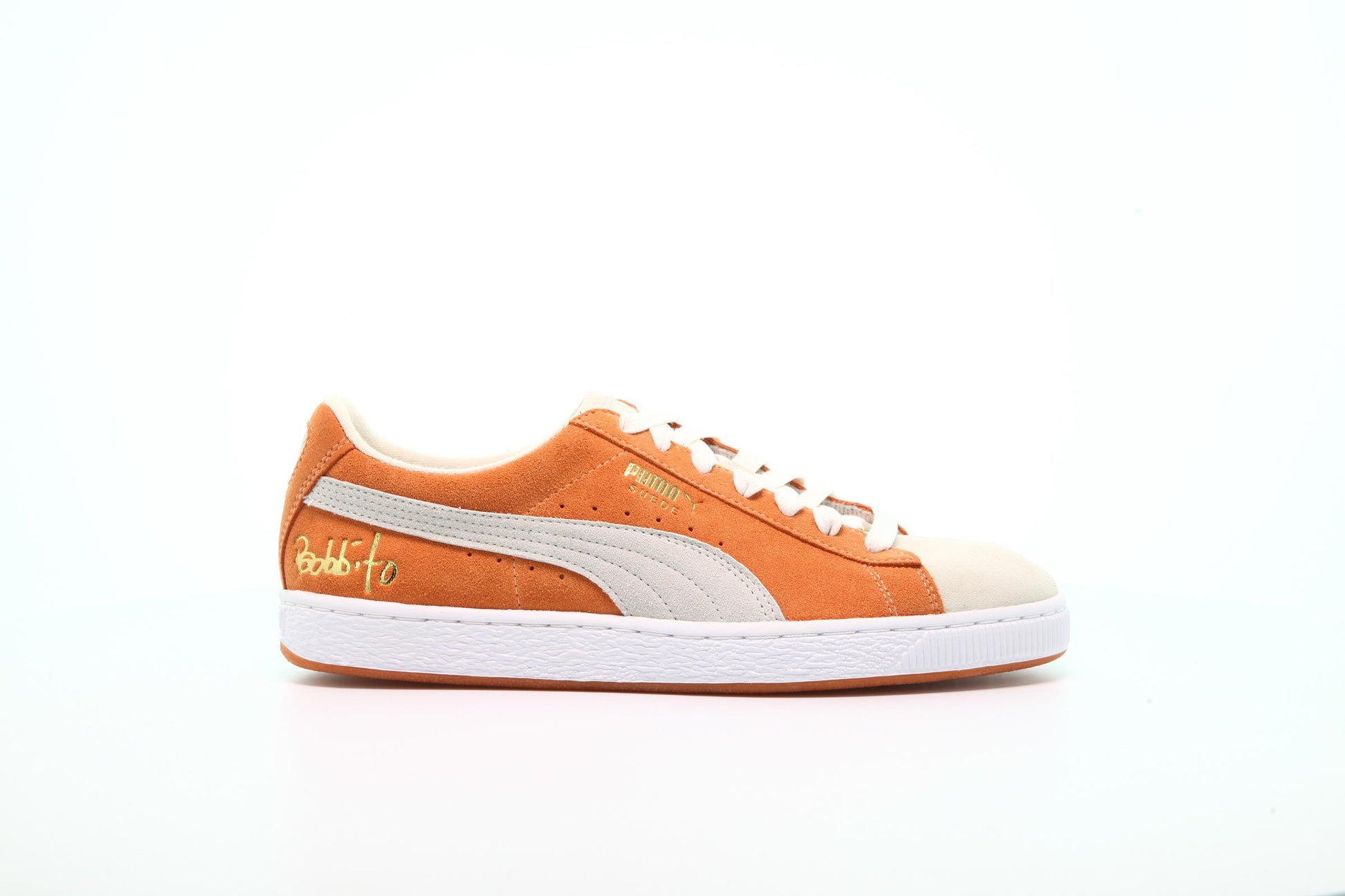 Exclusive Puma x Bobbito Suede Classic "Apricot Buff" — 4 — Front View