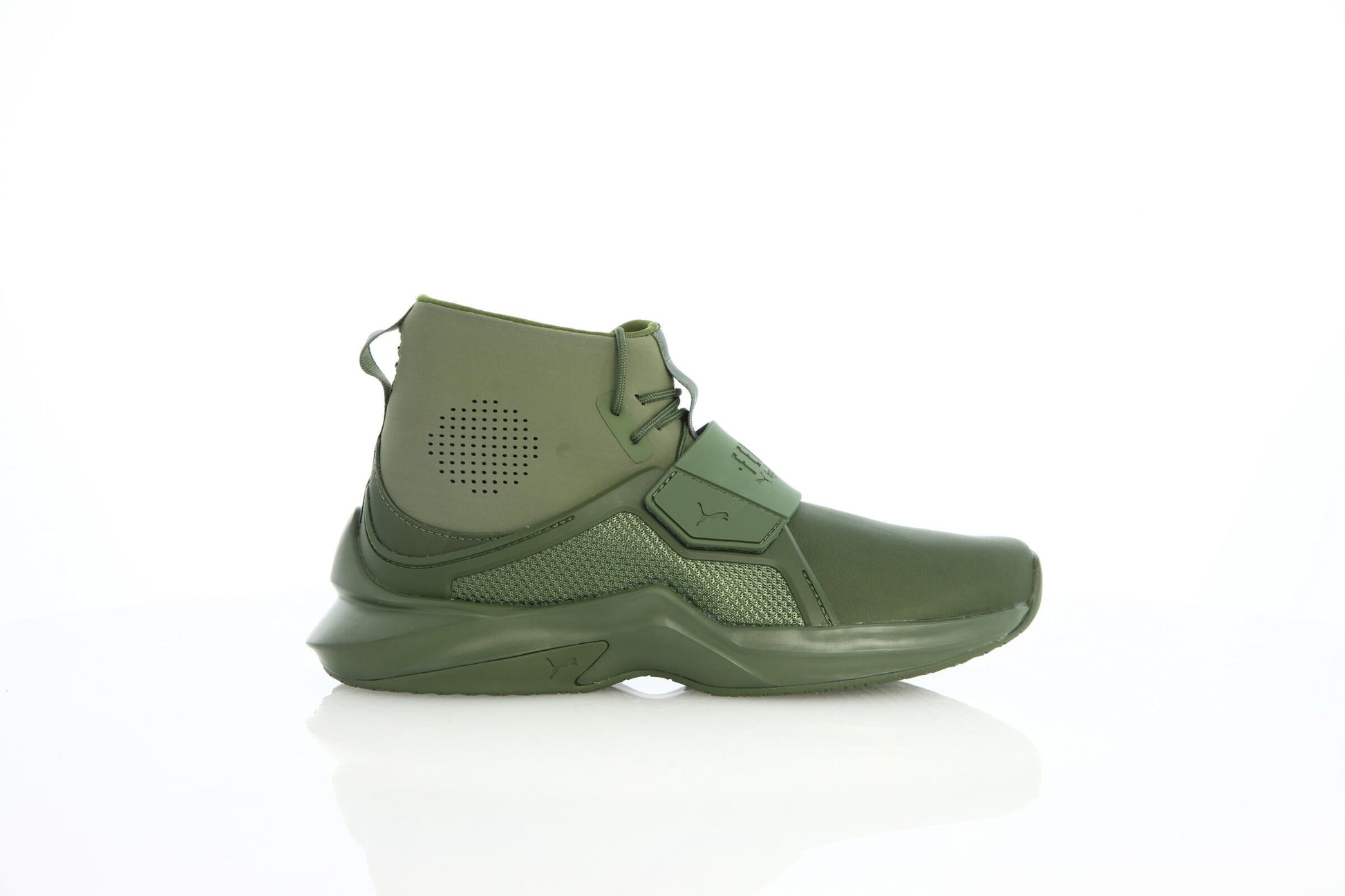 Exclusive Puma x Fenty The Trainer Hi "Cypress" — 4 — Front View