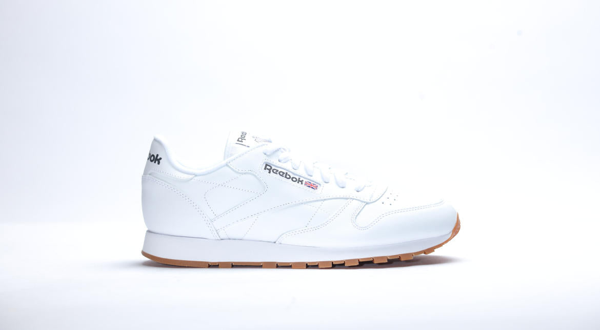 Exclusive Reebok Classic Leather "White Gum" — 5 — Front View