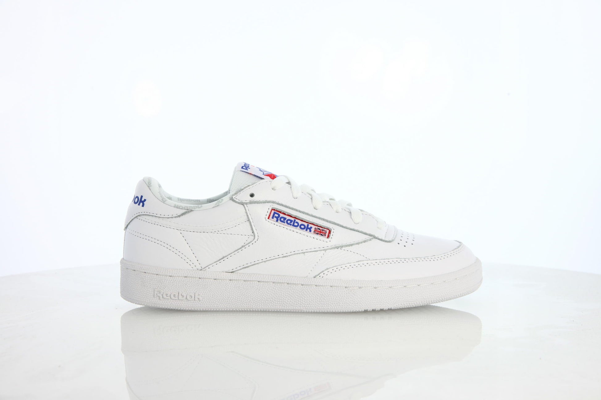 Exclusive Reebok Club C 85 Overbranded "White" — 5 — Front View