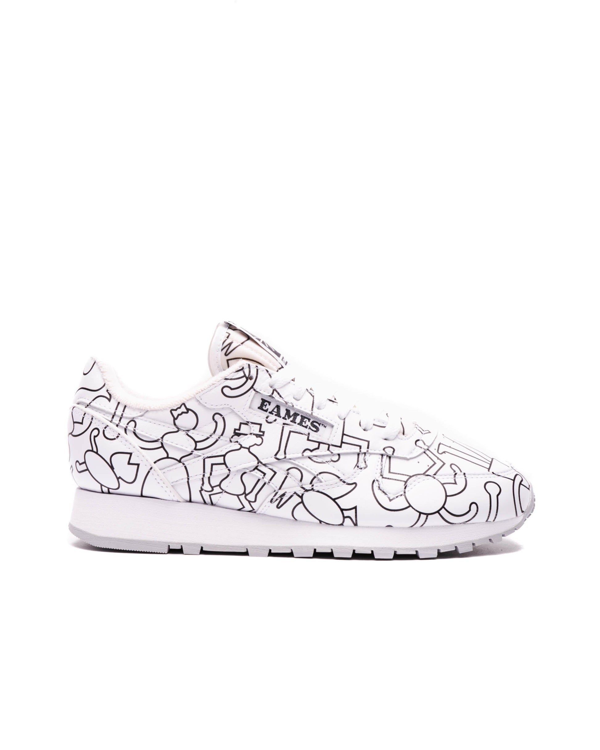 Exclusive Reebok x EAMES CLASSIC LEATHER  "Coloring Toy" — 4.5 — Front View
