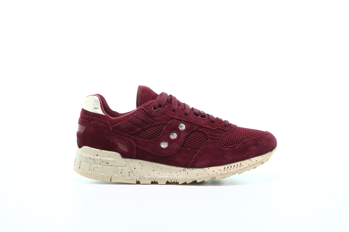 Exclusive Saucony Shadow 5000 "Maroon Gold" — 4.5 — Front View