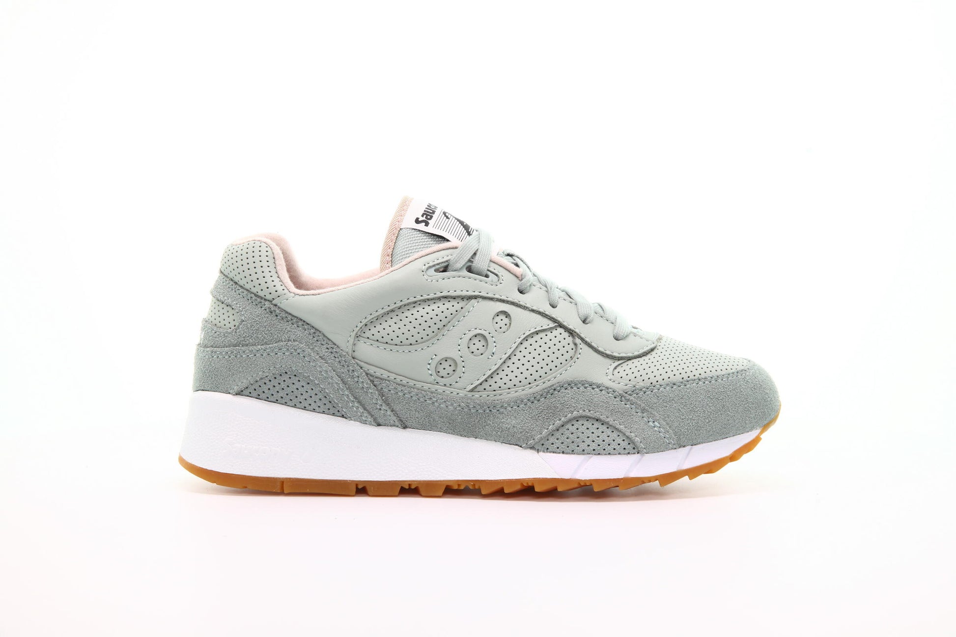 Exclusive Saucony Shadow 6000 HT Perf "Aqua Grey" — 4.5 — Front View
