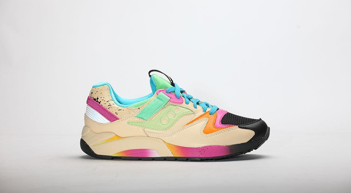 Exclusive Saucony x Shoe Gallery Grid 9000 "Locals Only" — 4.5 — Front View