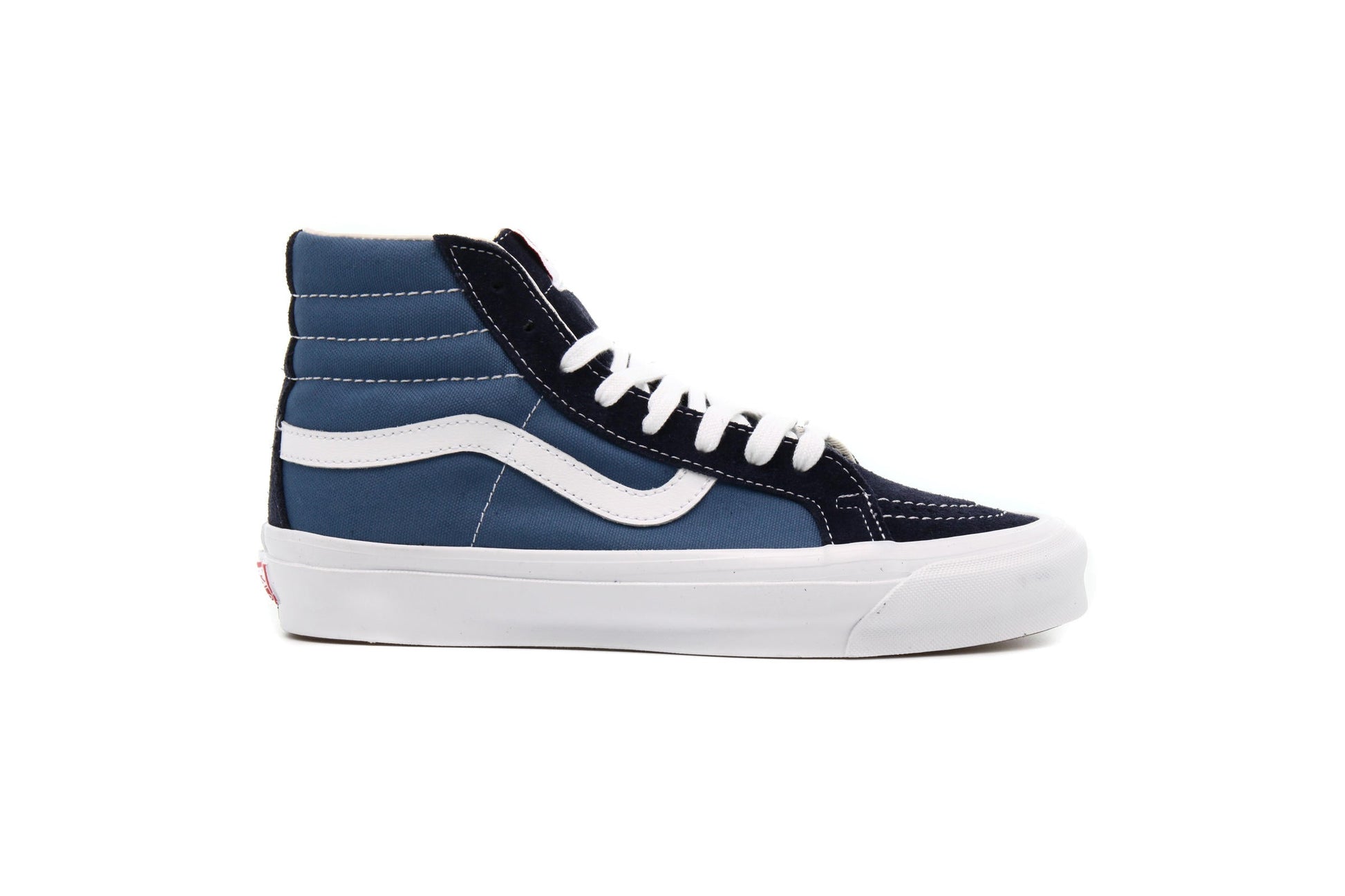 Exclusive Vans OG SK8-Hi LX "NAVY" — 3.5 — Front View