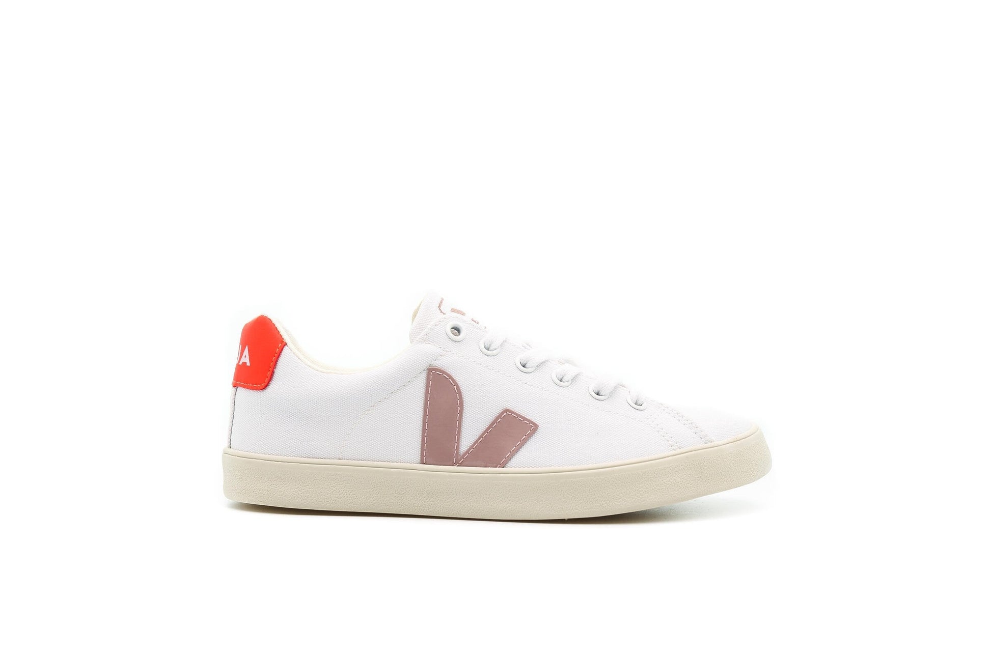 Exclusive Veja WMNS ESPLAR-SE CANVAS "White_Babe" — 4 — Front View