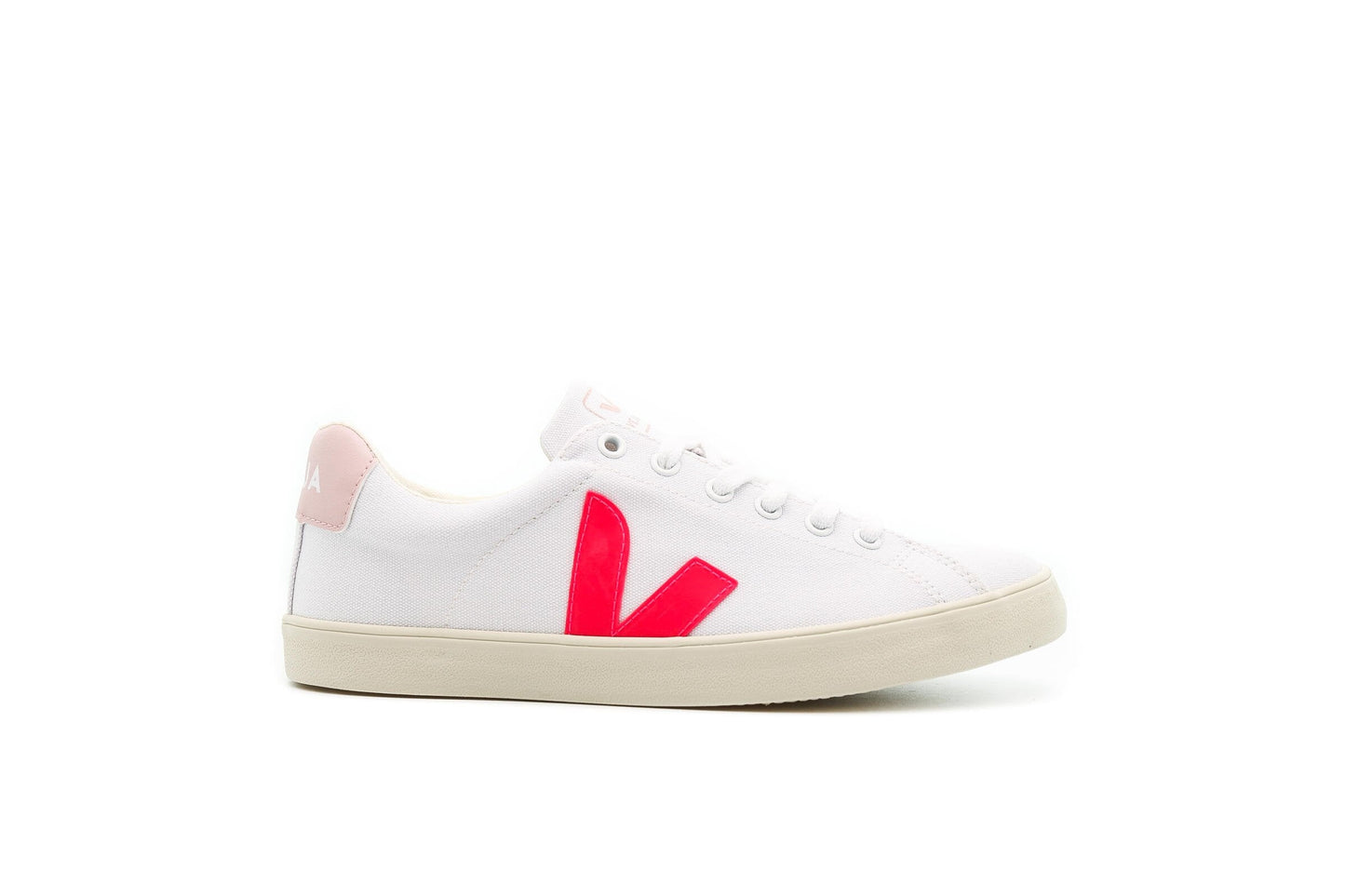 Exclusive Veja WMNS ESPLAR-SE CANVAS "WHITE_ROSE" — 4 — Front View